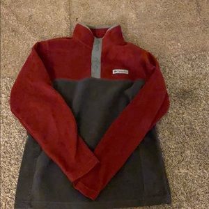 Red and grey Columbia top
